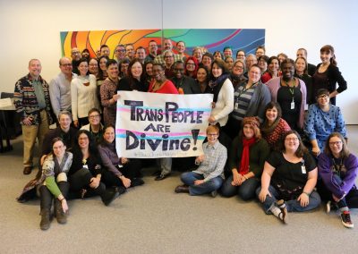 Meadville students making theological statement that "Trans People are Divine"